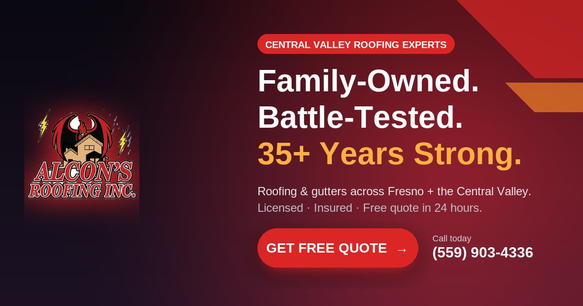 Alcon's Roofing Inc. - Roofing Company Fresno