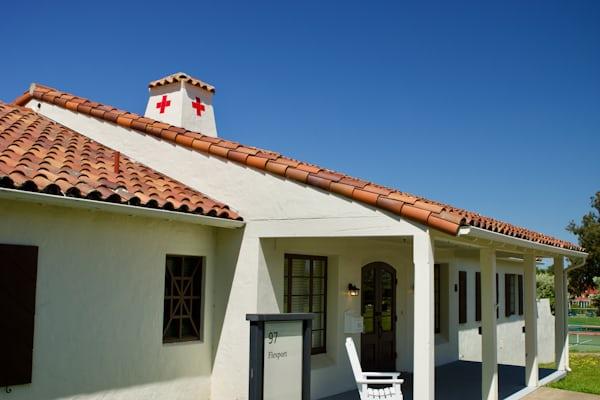 Tile roofing in California on a Spanish-style home